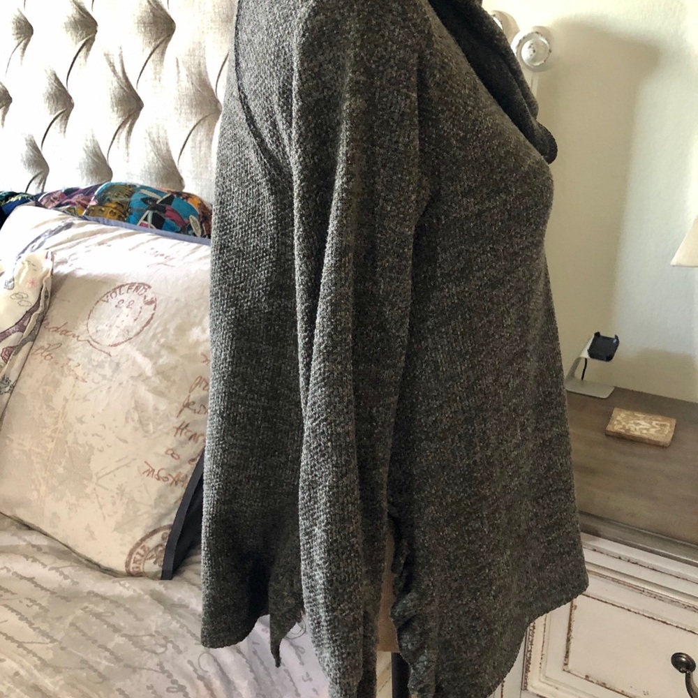 Turtleneck Side Split Sweater Top - image 2